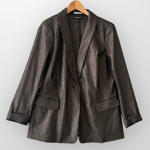 Lane Bryant Blazer Women Size 16 Metallic